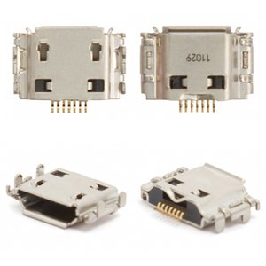Конектор зарядки для Samsung I8910 Omnia HD, I9000 Galaxy S, I9001 Galaxy S Plus, I9003 Galaxy SL, S5260, S5350 Shark, S5660, S7220, 7 pin, micro USB тип B
