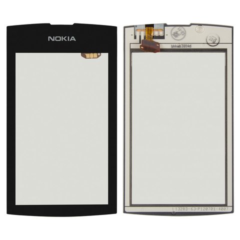 Сенсорный экран для Nokia 305 Asha, 306 Asha, черный