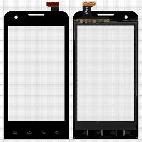 Сенсорний екран для Prestigio MultiPhone 4040 Duo, чорний