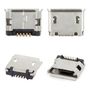 Конектор зарядки для мобільних телефонів, 5 pin, тип 6, micro USB тип B