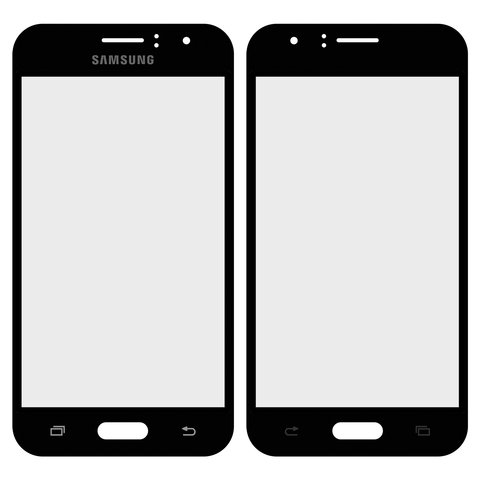 Стекло корпуса для Samsung J120H Galaxy J1 2016 , черное