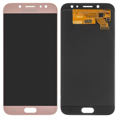 Дисплей для Samsung J730 Galaxy J7 2017 , рожевий, без рамки, Original PRC , original glass