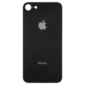 Задняя панель корпуса для iPhone 8, черная, нужно снять стекло камеры, small hole