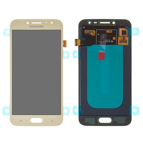 Дисплей для Samsung J250 Galaxy J2 2018 , J250 Galaxy J2 Pro 2018 , золотистий, без рамки, Оригінал переклеєне скло 