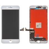 Дисплей для iPhone 7 Plus, белый, с рамкой, Copy, с пластиками камеры и датчика приближения, tianma
