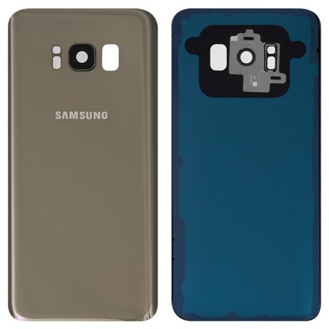 Задняя панель корпуса для Samsung G950F Galaxy S8, G950FD Galaxy S8, золотистая, со стеклом камеры, полная, Original PRC , maple gold
