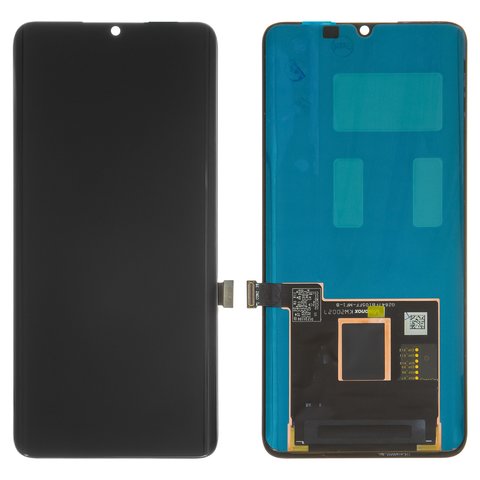 Дисплей для Xiaomi Mi Note 10, Mi Note 10 Lite, Mi Note 10 Pro, чорний, без рамки, Оригінал переклеєне скло , M1910F4G, M1910F4S, M2002F4LG