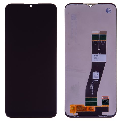 Дисплей для Samsung A037G Galaxy A03s, чорний, без рамки, Original PRC , з чорним шлейфом, 162x72 mm 