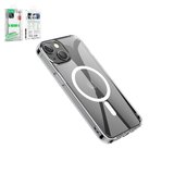 Чохол Hoco Magnetic airbag series для iPhone 14, ударостійкий, прозорий, магнітний, пластик, MagSafe, #6931474779441