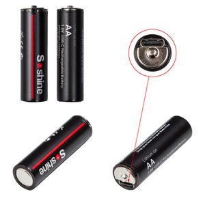 Акумулятор AA Soshine AA HR6, 1,5 B, Li ion, 2600mWh , заряджається від USB Type C.
