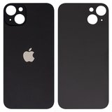 Задня панель корпуса для iPhone 14 Plus, чорна, не потрібно знімати скло камери, Midnight, big hole