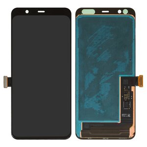 Дисплей для Google Pixel 4 XL, черный, без рамки, Оригинал переклеено стекло 