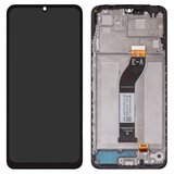 Дисплей для Xiaomi Redmi 13C, черный, с рамкой, (Box) (BV067WBM)