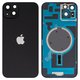 Задня панель корпуса для iPhone 14 Plus, чорна, із склом камери, High Copy, midnight