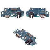 Шлейф для Samsung A057 Galaxy A05s, коннектора зарядки, с компонентами, Original (PRC), плата зарядки
