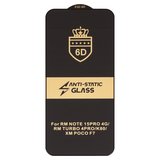 Защитное стекло ESD 6D для Xiaomi 15T, 15T Pro, Poco F7, Redmi Note 15 Pro 4G, совместимо с чехлом, Full Glue, Anti-Static, (без упаковки), черный