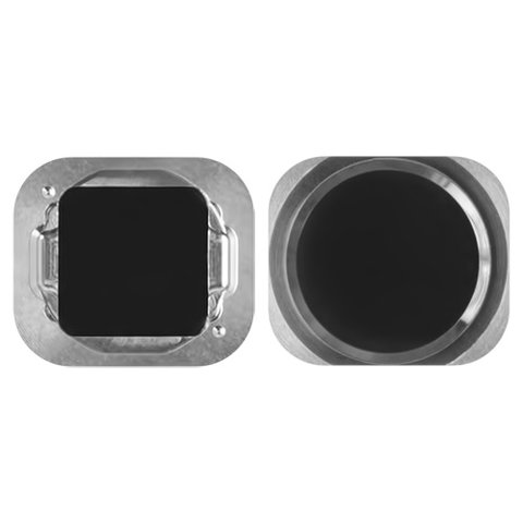 Plastic for HOME Button compatible with Apple iPhone 5S, iPhone SE, black 