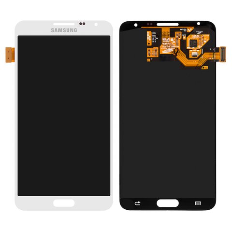 Дисплей для Samsung N7502 Note 3 Neo Duos, N7505 Note 3 Neo , белый, без рамки, Оригинал переклеено стекло 