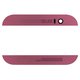 Top + Bottom Housing Panel compatible with HTC One M8, (pink)