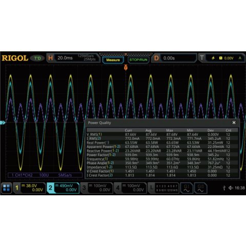 Программное расширение "анализ мощности" RIGOL MSO5000 PWR