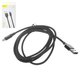 Cable USB Baseus Yiven, USB tipo-A, micro USB tipo-B, 150 cm, 2 A, negro, #CAMYW-B01