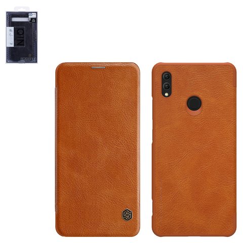 Case Nillkin Qin leather case compatible with Huawei Honor Note 10, brown, flip, PU leather, plastic  #6902048162389