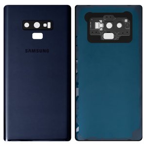 Panel trasero de carcasa puede usarse con Samsung N960 Galaxy Note 9, azul, con vidrio de cámara, completo, Original PRC , ocean blue