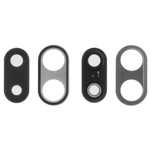 Camera Lens compatible with Huawei P20 Lite, black, with frames 