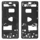 Housing Middle Part compatible with Samsung G998 Galaxy S21 Ultra 5G, (black, LCD binding frame)