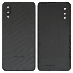 Panel trasero de carcasa puede usarse con Samsung A022F Galaxy A02, negra