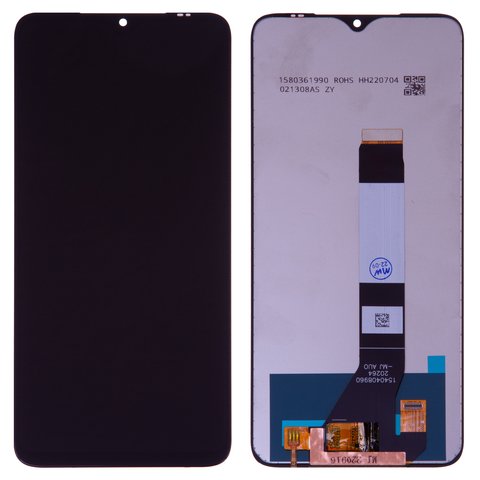 LCD compatible with Xiaomi Poco M3, Redmi 9T, black, without frame, Copy, In Cell 