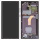 LCD compatible with Samsung S908B Galaxy S22 Ultra 5G, (black, with frame, Original (PRC))