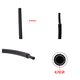 Tubo termorretractil, 1 m, 6.4 mm, negra, con pegamento