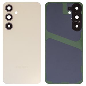 Housing Back Cover compatible with Samsung S926 Galaxy S24 Plus, yellow, with camera lens, amber yellow 
