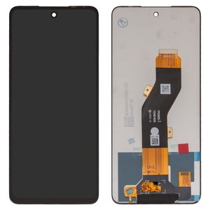 Pantalla LCD puede usarse con Tecno Pop 8, Spark 20 KJ5 , Spark 20C BG7 , Spark Go 2024  BG6 ; Infinix Hot 40i X6528B , Smart 8 X6525 , negro, sin marco, Original PRC , FPC6615