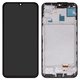 LCD compatible with Samsung A155 Galaxy A15, A156 Galaxy A15 5G, (black, with frame, High Copy, (OLED))