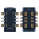 Коннектор батареи для Samsung A125F Galaxy A12, A165 Galaxy A16, 6 pin