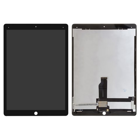 LCD compatible with Apple iPad Pro 12.9, black, without frame, with cable, A1584 A1652 