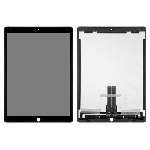 LCD compatible with Apple iPad Pro 12.9, black, without frame, PRC, with cable, A1670 A1671 2017 Version  
