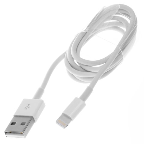 USB Cable, USB type A, Lightning, 100 cm, white, Original PRC  