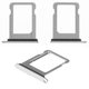 SIM Card Holder compatible with iPhone 12 mini, (white, single SIM)