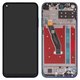 LCD compatible with Huawei P40 Lite E, Y7p, (dark blue, with frame, Original (PRC), aurora Blue, ART-L28/ART-L29/ART-L29N)