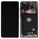 LCD compatible with Samsung N770 Galaxy Note 10 Lite, (silver, with frame, Original (PRC))