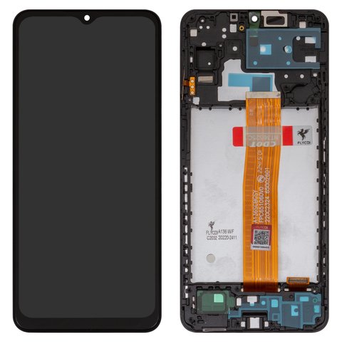 LCD compatible with Samsung A047 Galaxy A04s, A136 Galaxy A13 5G, black, with frame, FLYCDI, FPC651060V0 
