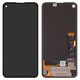 LCD compatible with Google Pixel 4a, (black, without frame, original (change glass) )