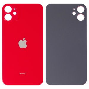 Housing Back Cover compatible with iPhone 11, red, no need to remove the camera glass, Original PRC , big hole 