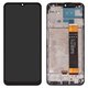 LCD compatible with Samsung A235 Galaxy A23, (black, with frame, High Copy)