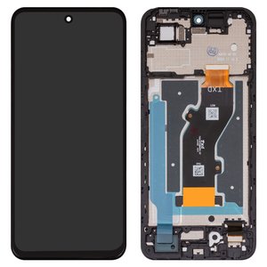 LCD compatible with Infinix Smart 9 X6532 , black, with frame, High Copy 