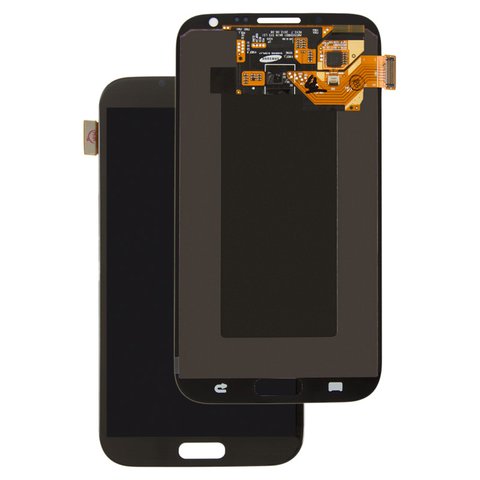 Pantalla LCD puede usarse con Samsung I317, N7100 Note 2, N7105 Note 2, T889, gris, sin marco, original vidrio reemplazado 