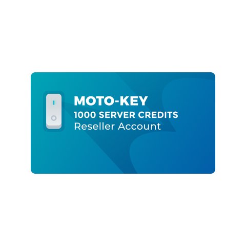 1000 créditos del servidor Moto Key para cuenta de distribuidor